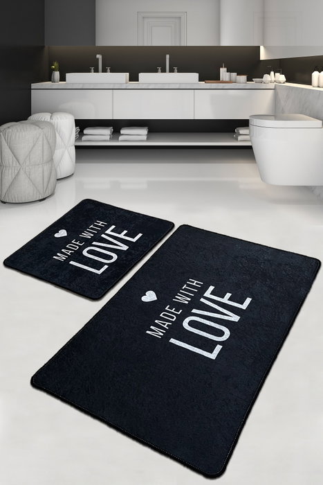 Mijölnir Juego de alfombras de baño Con Amore Djt Multicolor Mijölnir Juego de alfombras de baño Con Amore Djt Multicolor